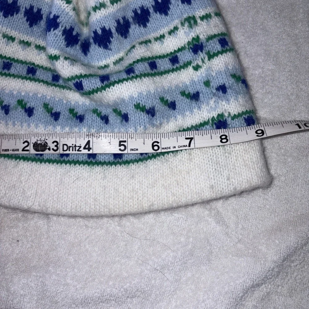Lot Of 2 1980s Vibe Retro Hipster Grannycore Knit Beanies Adult Onesize
